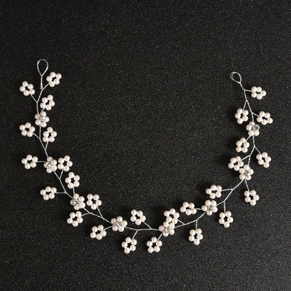 Pearl and Rhinestone Handmade Wedding Hairband