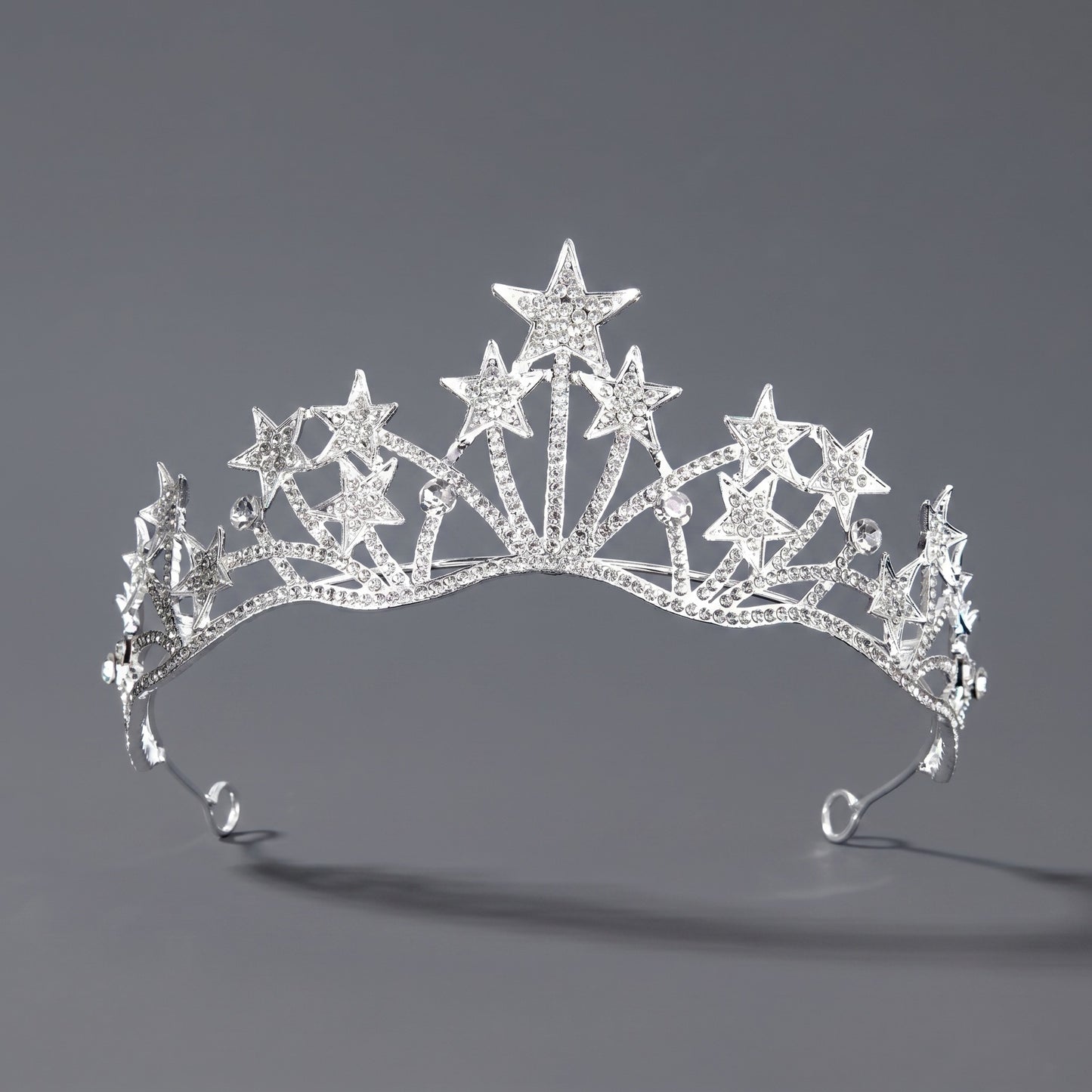 Luxury Rhinestone Princess Crown Headpiece for Birthdays and Weddings