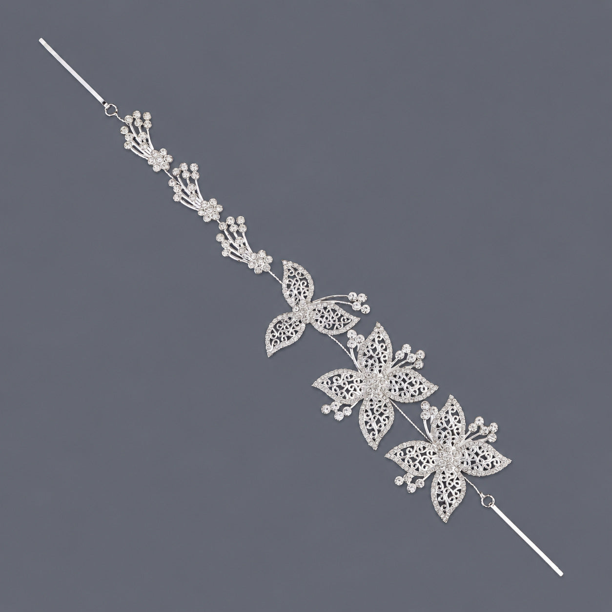 Elegant Floral Hairband with Rhinestones for Any Occasion