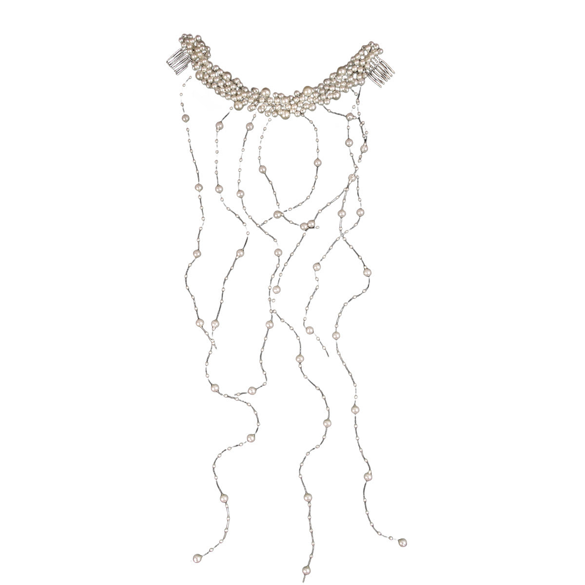 Pearl Tassel Handmade Hair Comb Wedding Accessories