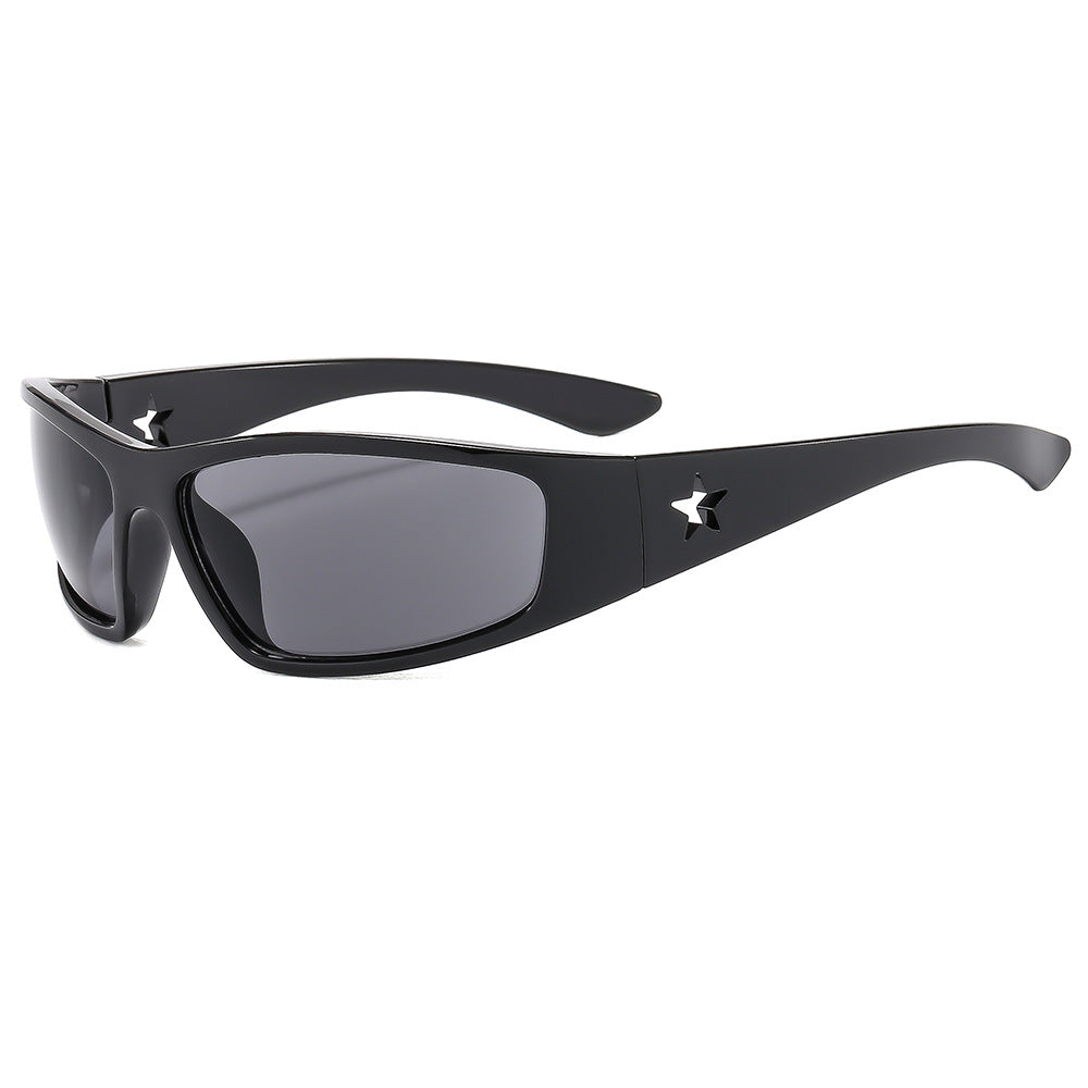 Y2K Inspired Futuristic Sunglasses Trendy Outdoor Frame