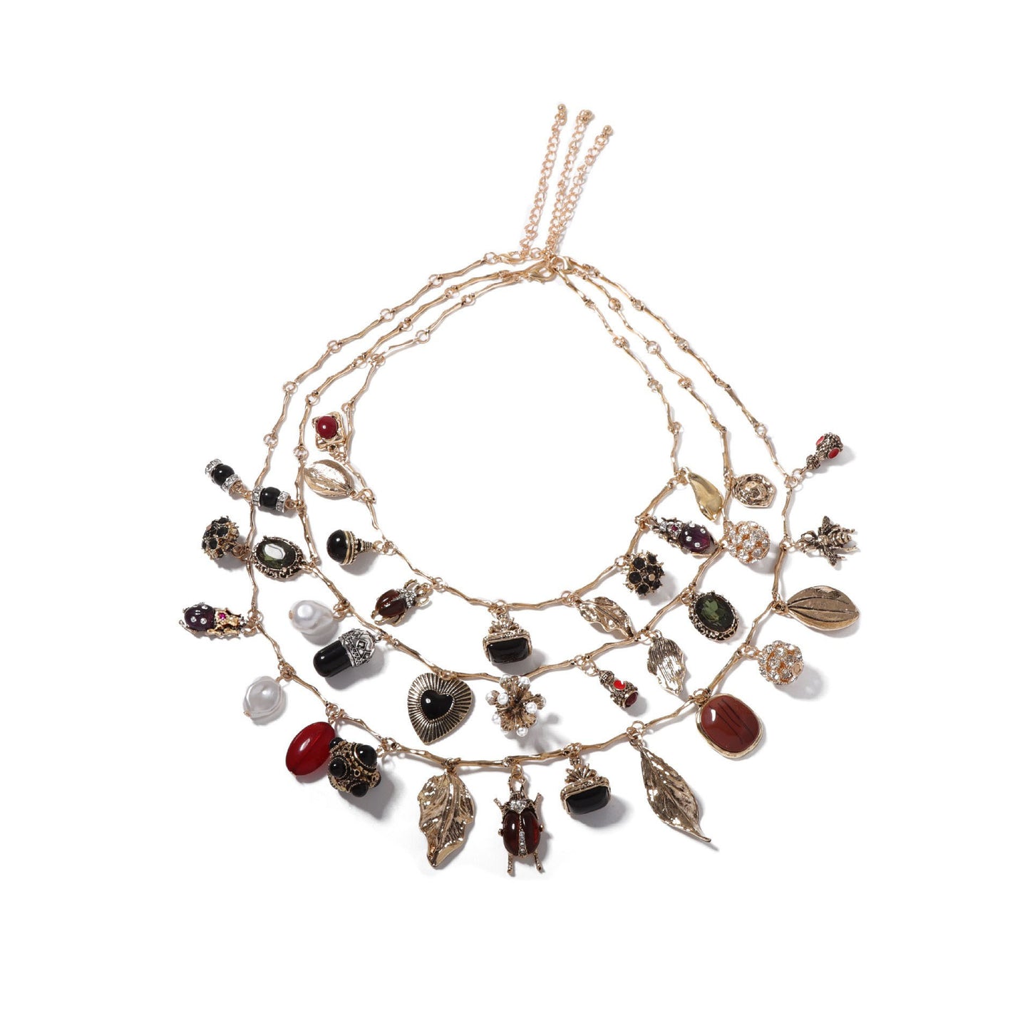 Necklace Layered Geometric Pendant Stackable Boho