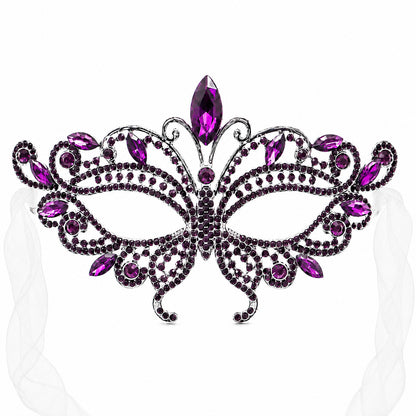 Luxury Rhinestone Half Face Masks for Parties and Events