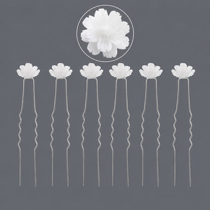 Handcrafted Pearl Hairpins With Rhinestones For Weddings