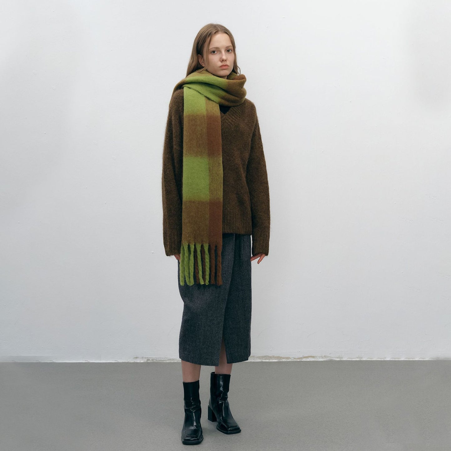 New Large Plaid Scarf for Women - Warm & Cozy