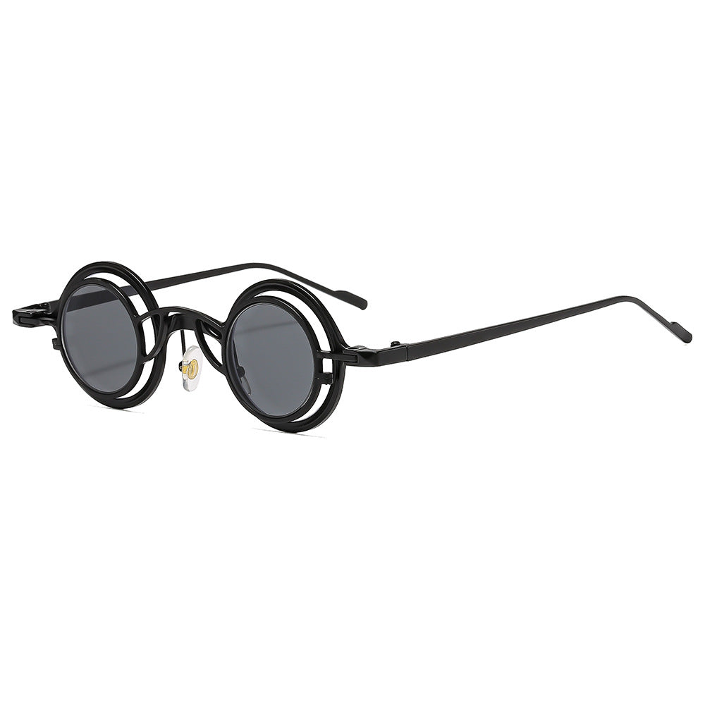 Retro Round Metal Sunglasses Stylish UV400 Protection