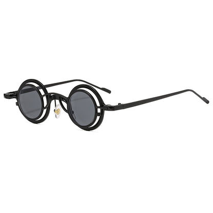 Retro Round Metal Sunglasses Stylish UV400 Protection