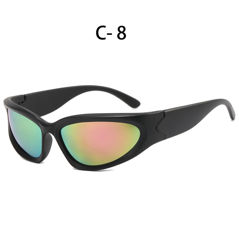Y2K Style Oval Sunglasses with UV400 Protection