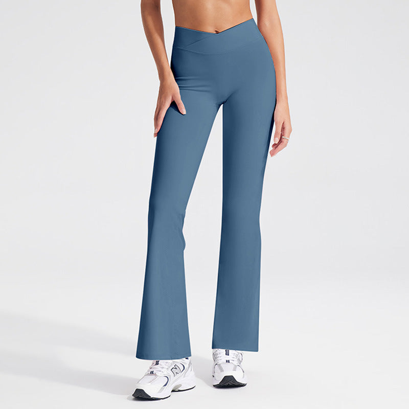 High-Waisted Flared Yoga Pants for Women - Breathable Casual Leggings