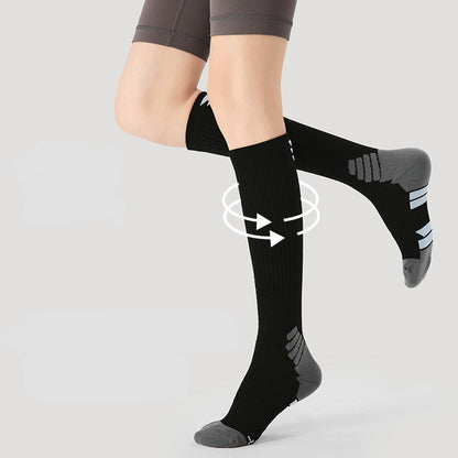 Compression Socks 3D Floral Combed Cotton Blend Fitness