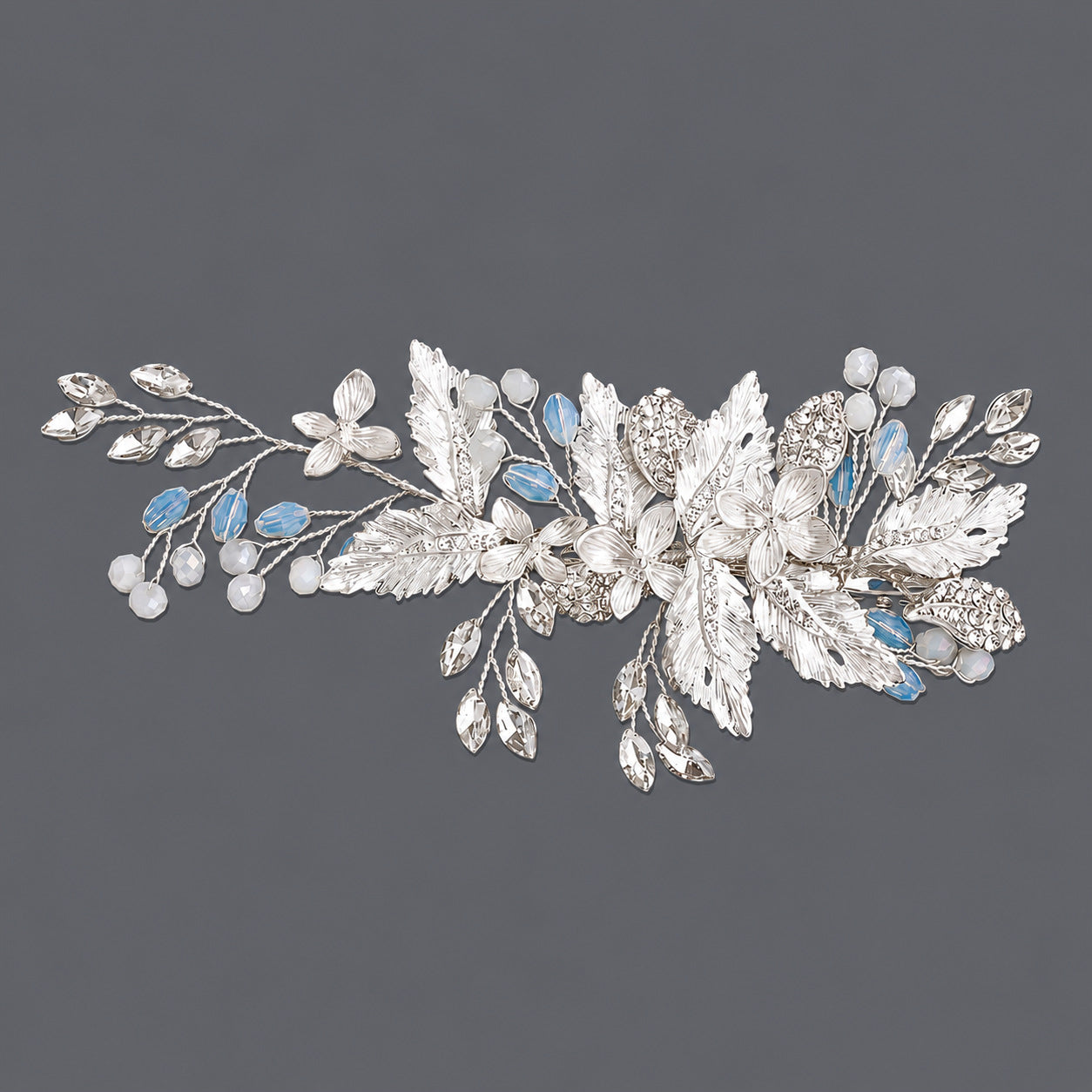 Elegant Floral Hair Clips with Pearl and Rhinestone Accents