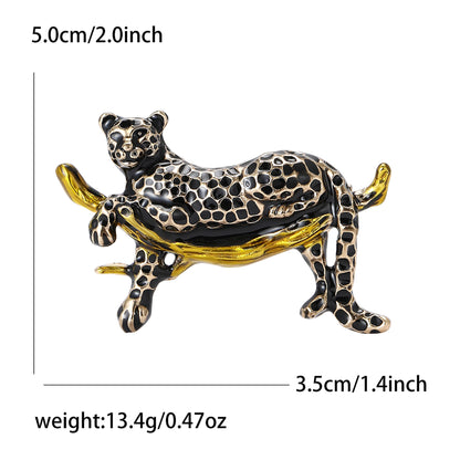Retro Animal Brooch Enamel Pins for Men's Suits