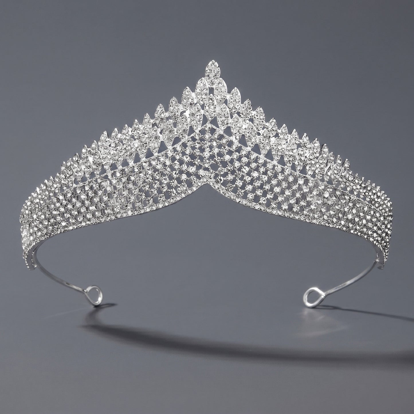 Luxury Rhinestone Princess Crown Headpiece for Birthdays and Weddings