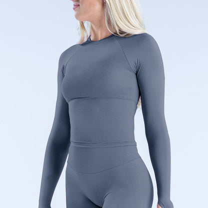 Seamless Long Sleeve Yoga Top for Women