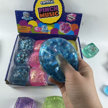 Sensory Snowflake Ice Cube Squishy TPR Stress Toy