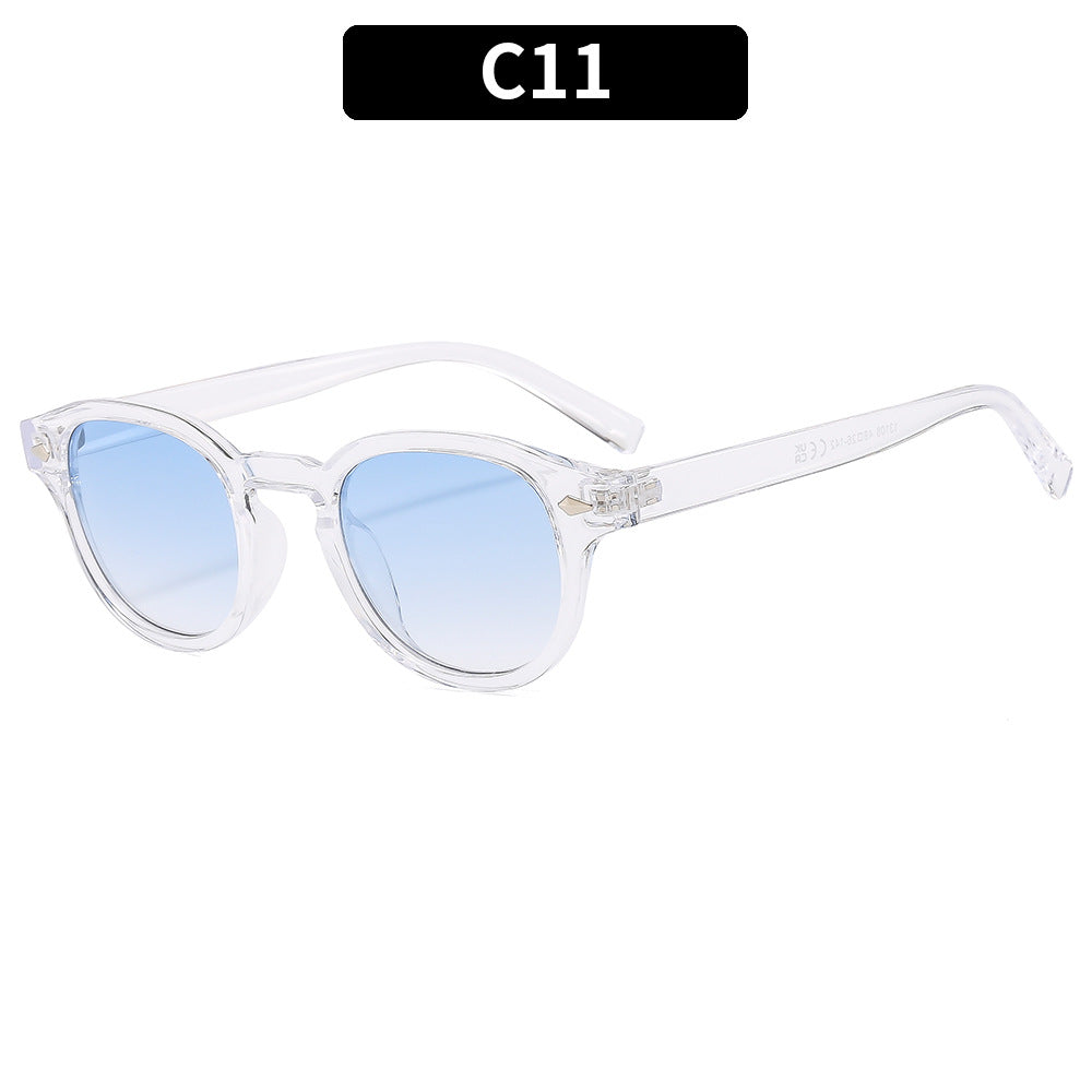 Retro Round Frame Sunglasses Stylish UV400 Protection