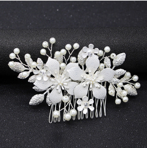 Handmade Flower Pearl Bridal Wedding Hairpiece