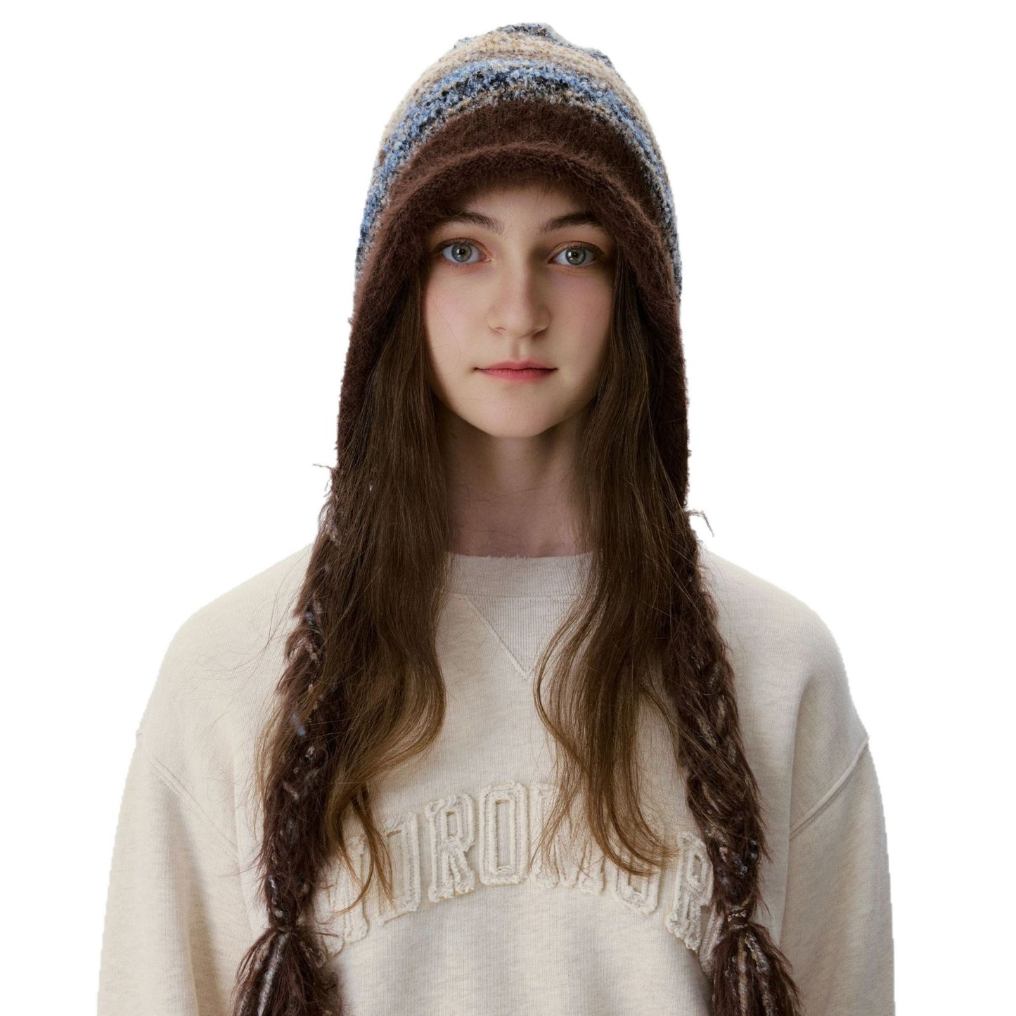Knitted Beanie Hat with Tassels for Men and Women - Warm and Windproof