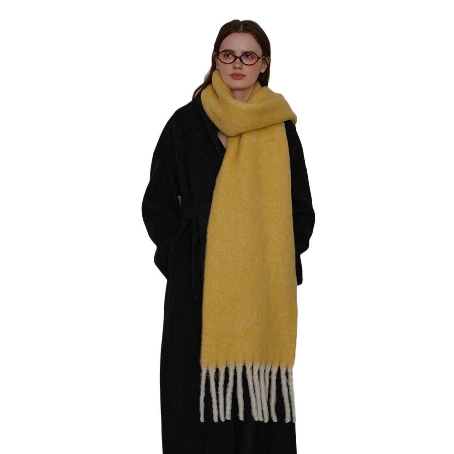 Premium Soft Wool Scarf for Women - Stylish Solid Colors