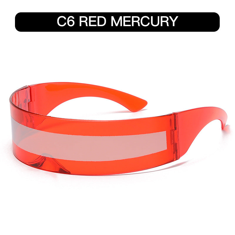 Futuristic Cyberpunk Oversized Sunglasses Trendy Party Shades