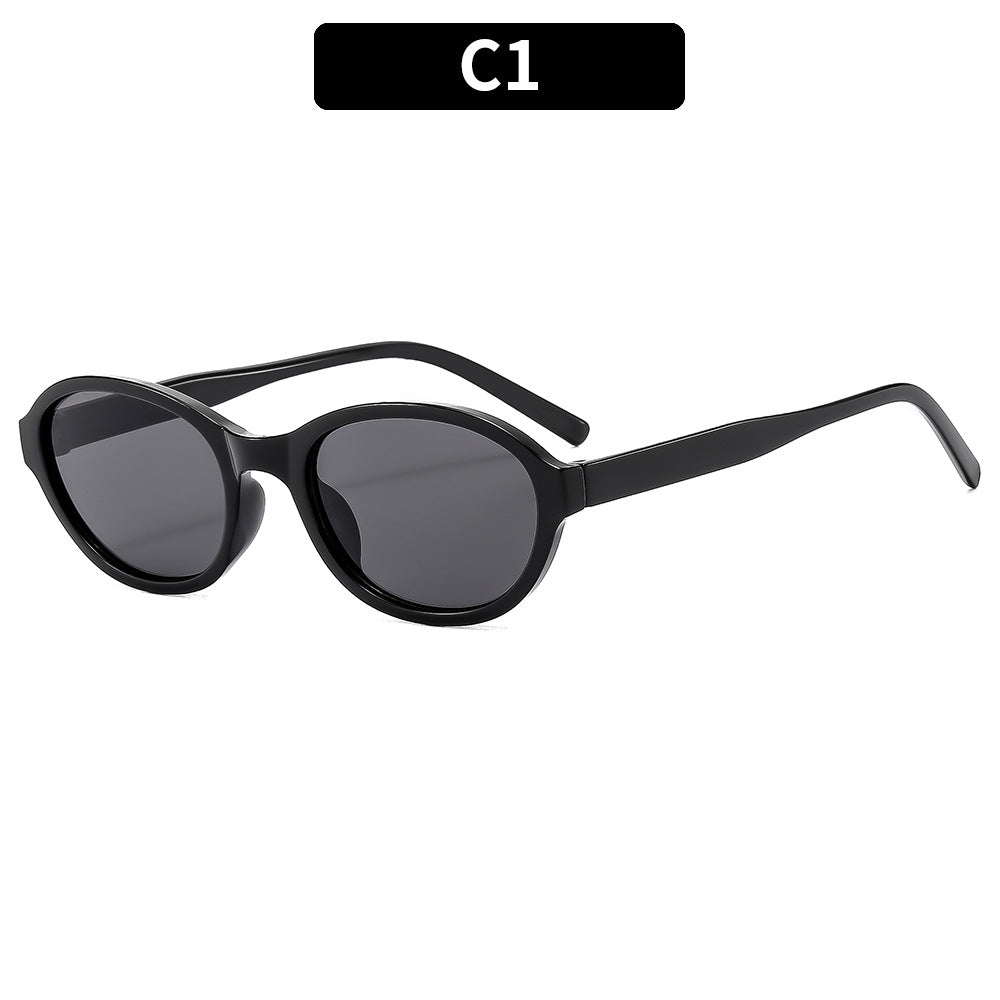 Trendy Oval Sunglasses for Fashionable Casual Wear