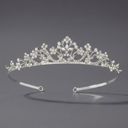 Luxury Rhinestone Princess Crown Headpiece for Birthdays and Weddings