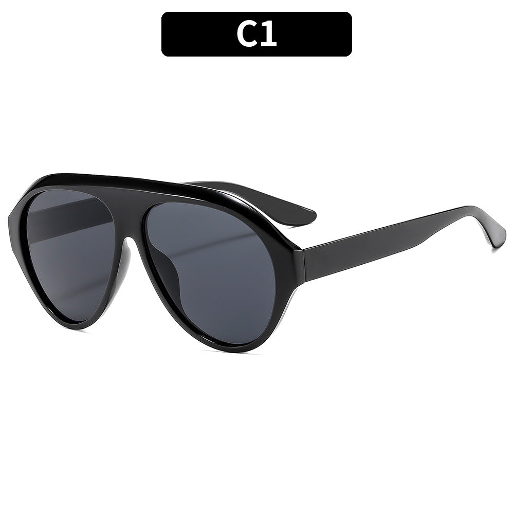 Retro Oversized Pilot Sunglasses Stylish UV400 Protection