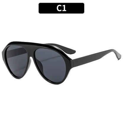 Retro Oversized Pilot Sunglasses Stylish UV400 Protection