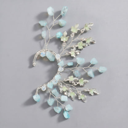 Handcrafted Pearl and Crystal Floral Earrings - Elegant and Versatile Accessories