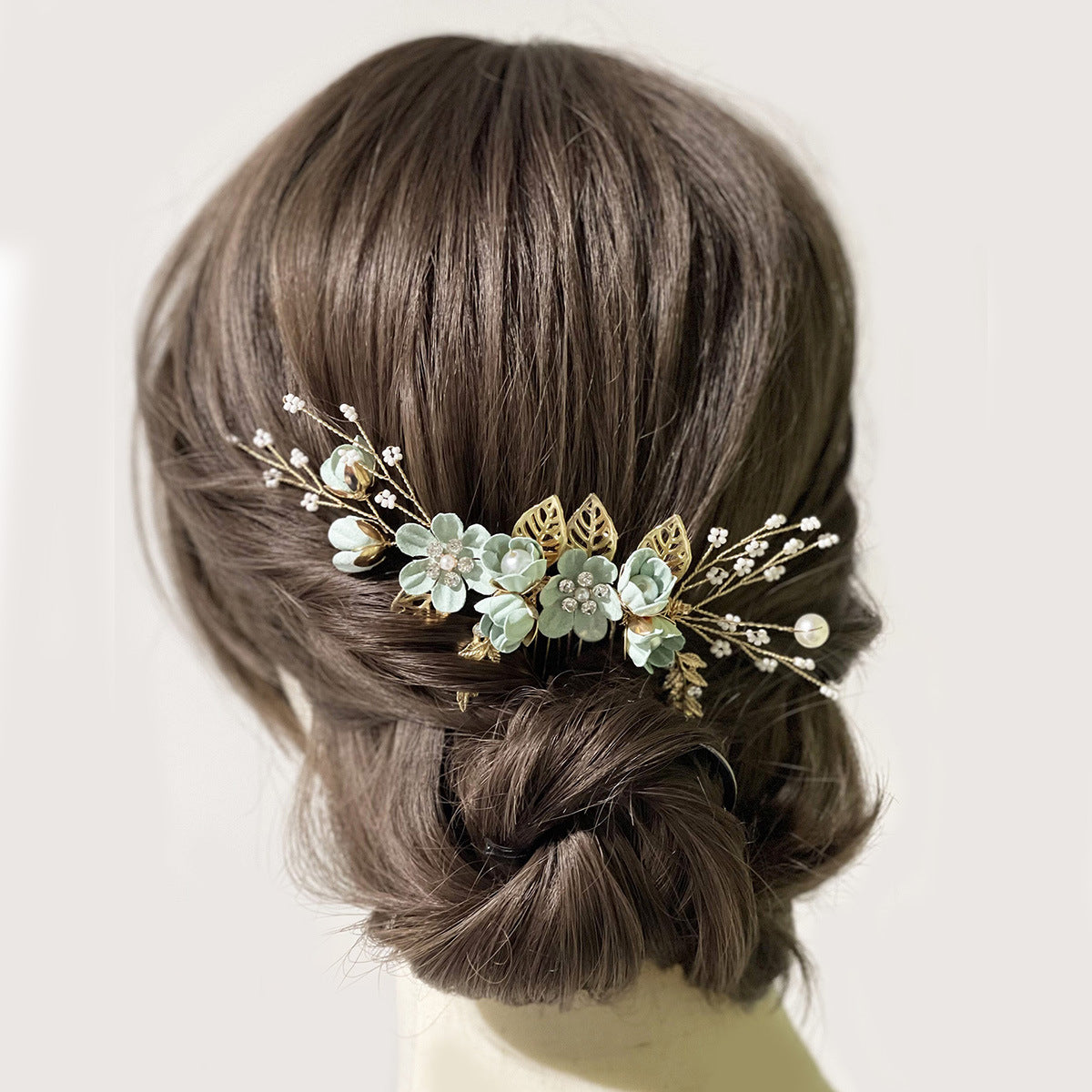 Floral Hair Combs Elegant Wedding Party Kids Accessory