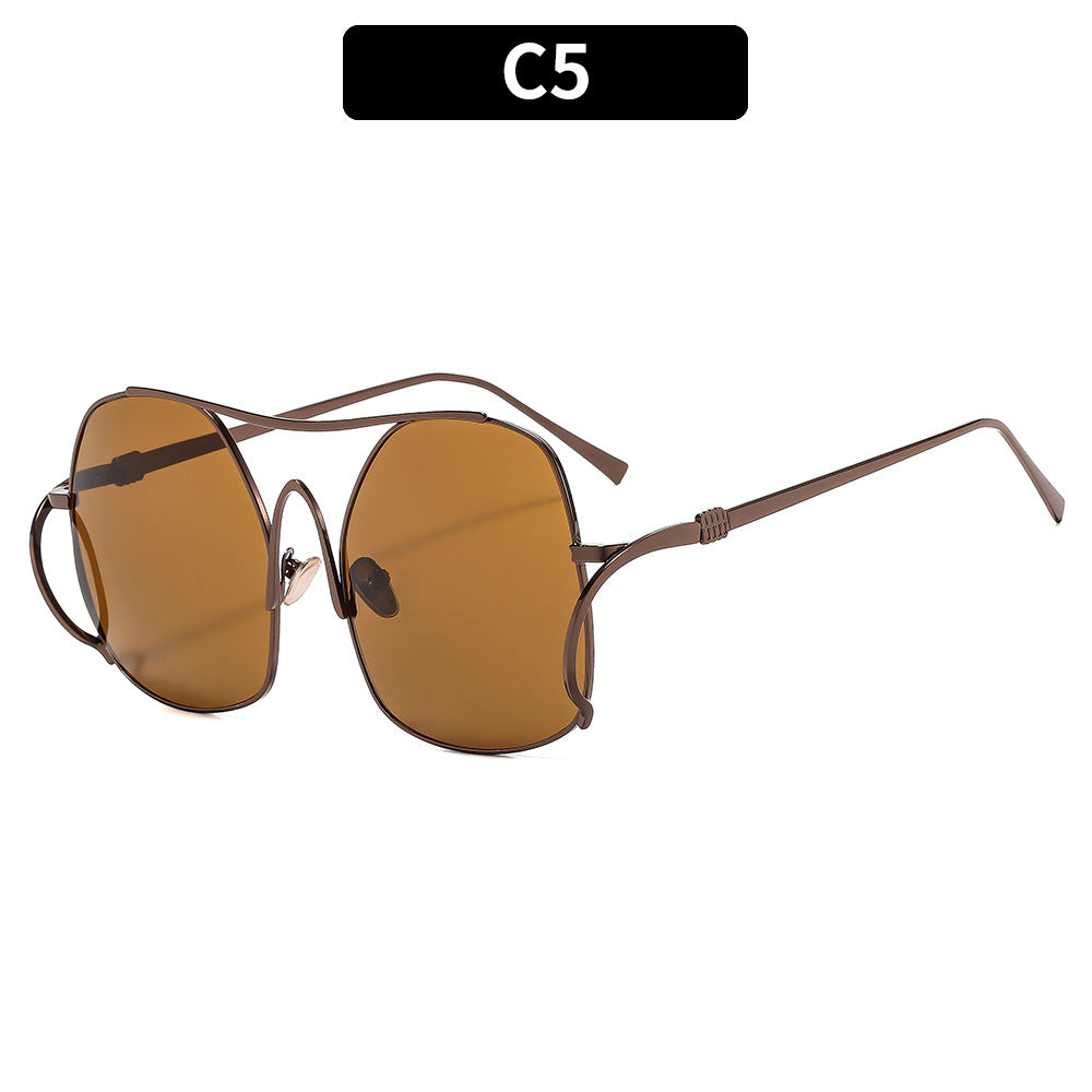 Trendy Fashion Metal Frame Sunglasses for Men and Women