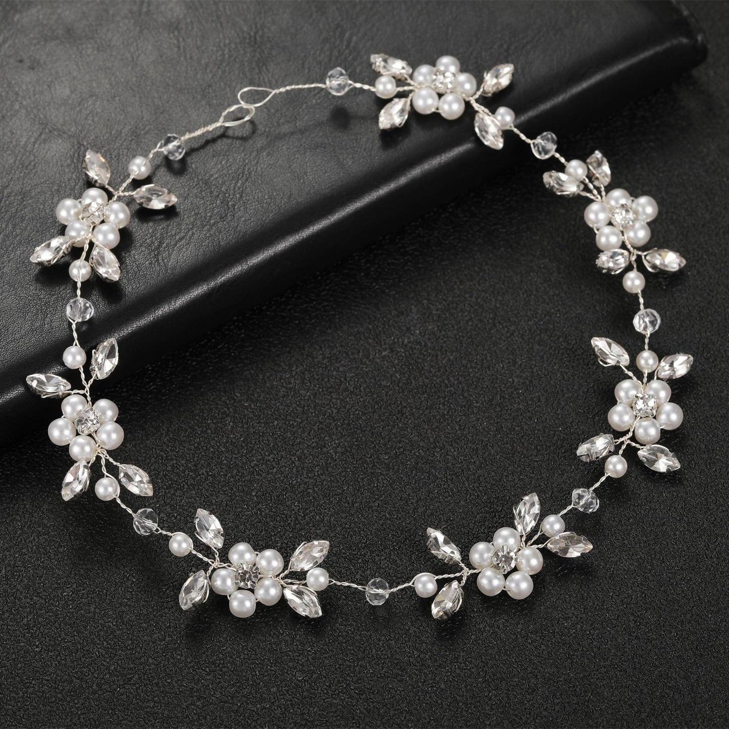 Soft Chain Pearl Headband Bridal Hair Ornament