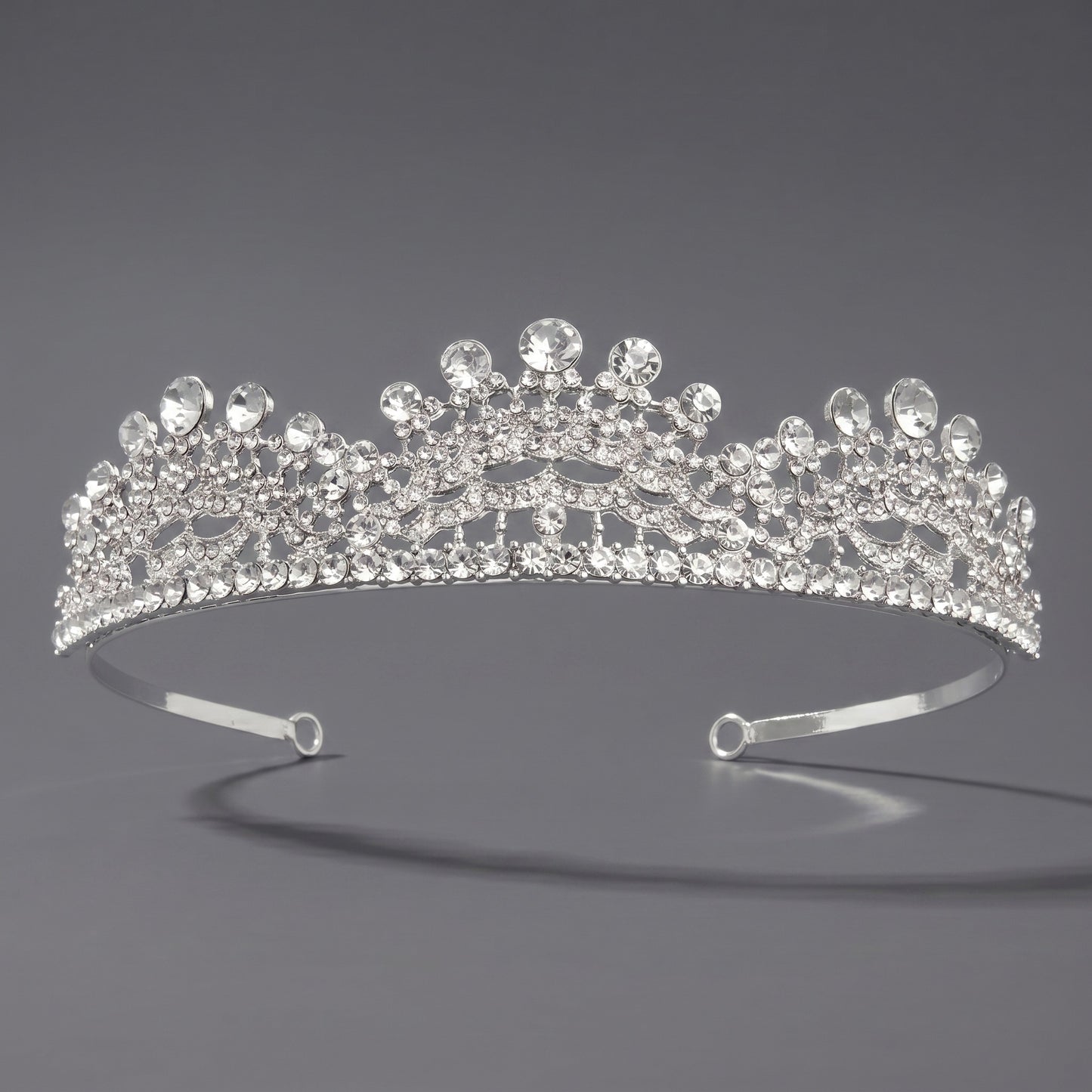 Luxury Rhinestone Princess Crown Headpiece for Birthdays and Weddings