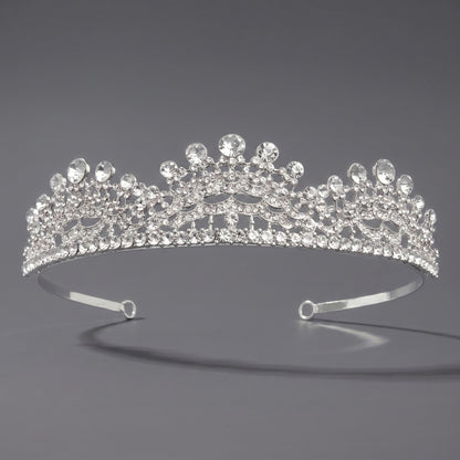 Luxury Rhinestone Princess Crown Headpiece for Birthdays and Weddings
