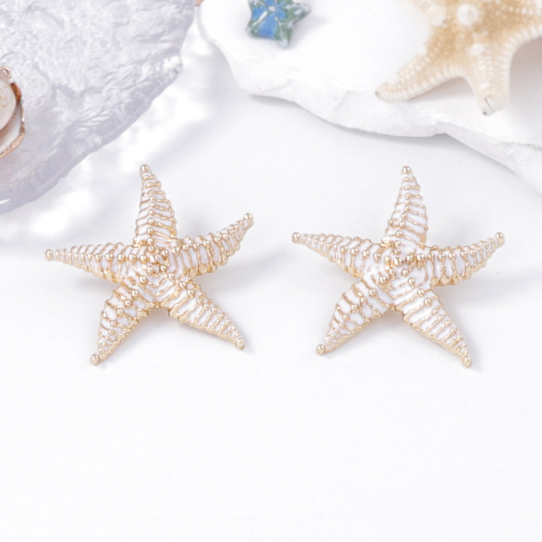 Starfish Pendant Necklace And Studs Ocean Casual
