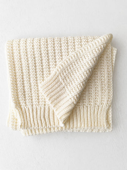 Solid Color Chunky Knit Scarf Stylish and Warm Neck Wrap