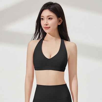 Yoga Bralette Set with Neck Tie, Stylish Workout Apparel for Women
