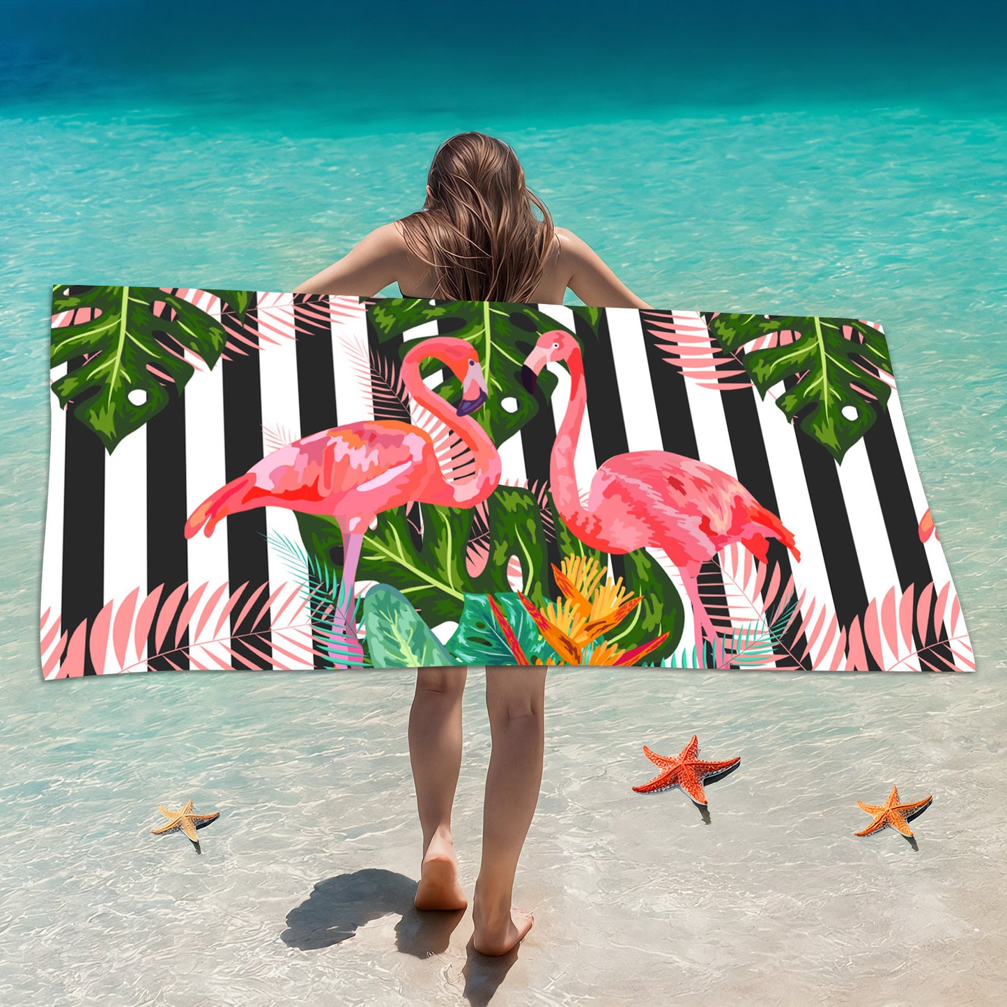 Printed Quick-Dry Microfiber Beach & Bath Towel