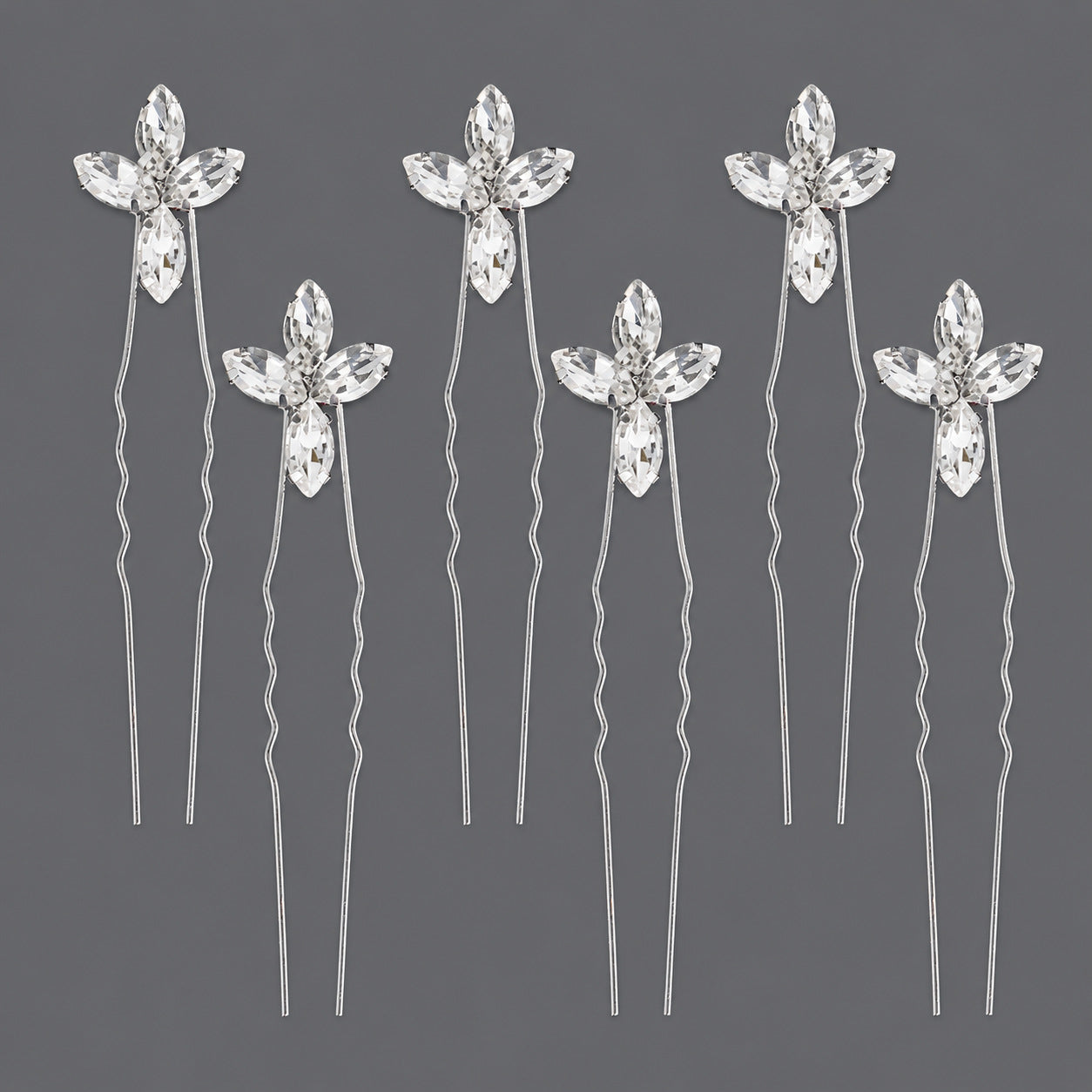 Handcrafted Pearl Hairpins With Rhinestones For Weddings