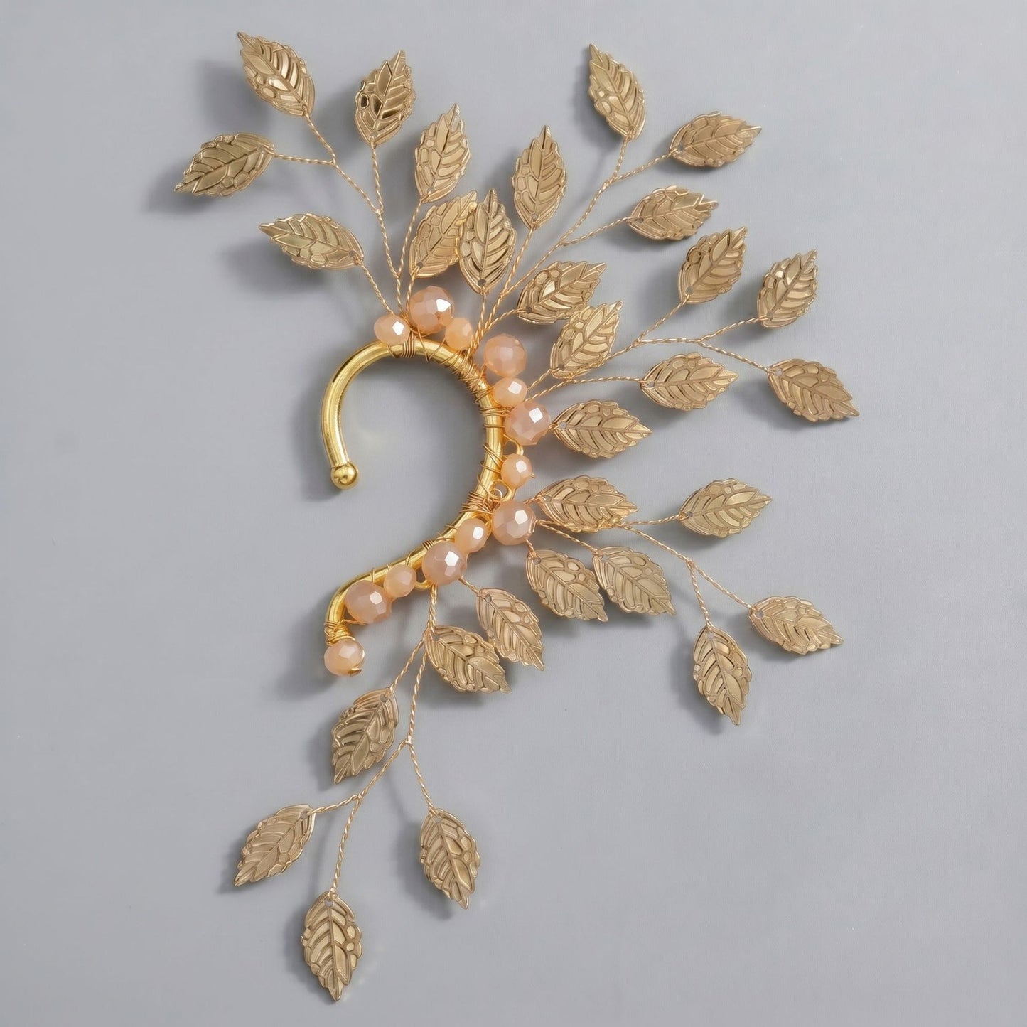 Handcrafted Pearl and Crystal Floral Earrings - Elegant and Versatile Accessories