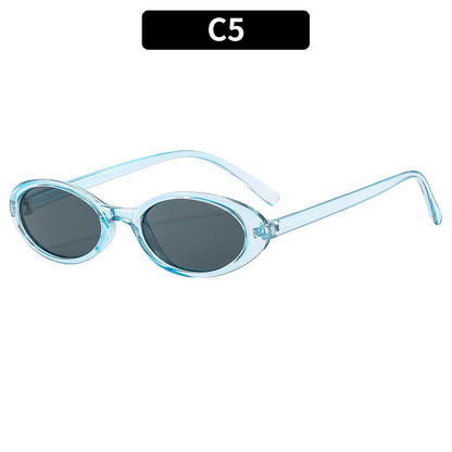 Retro Vintage Oval Sunglasses Stylish Outdoor Eyewear