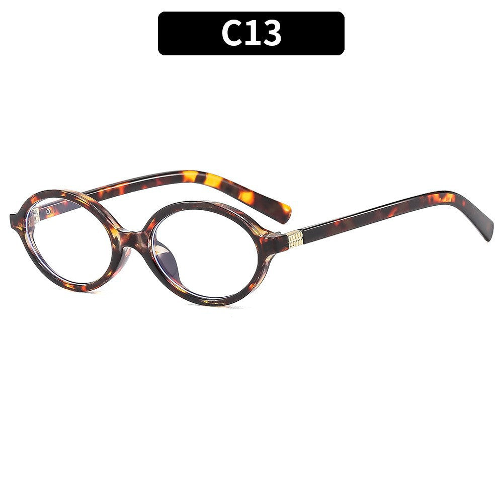 Vintage Oval Sunglasses Stylish UV Protection Eyewear