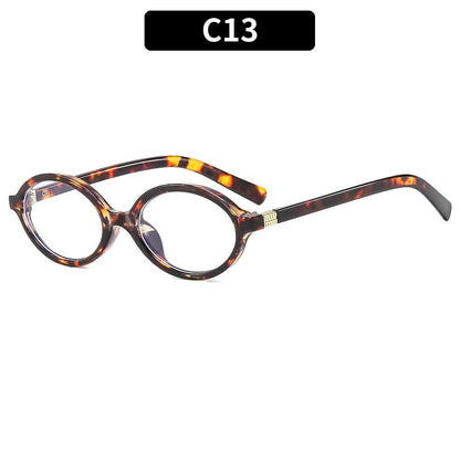 Vintage Oval Sunglasses Stylish UV Protection Eyewear