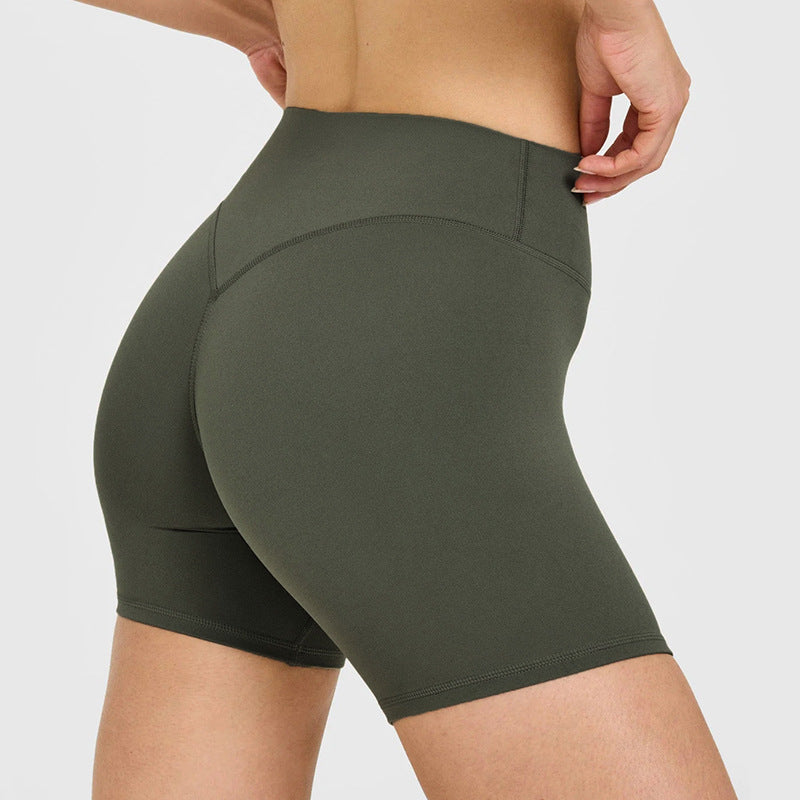 High-Waisted Peach Butt Lift Yoga Shorts for Women