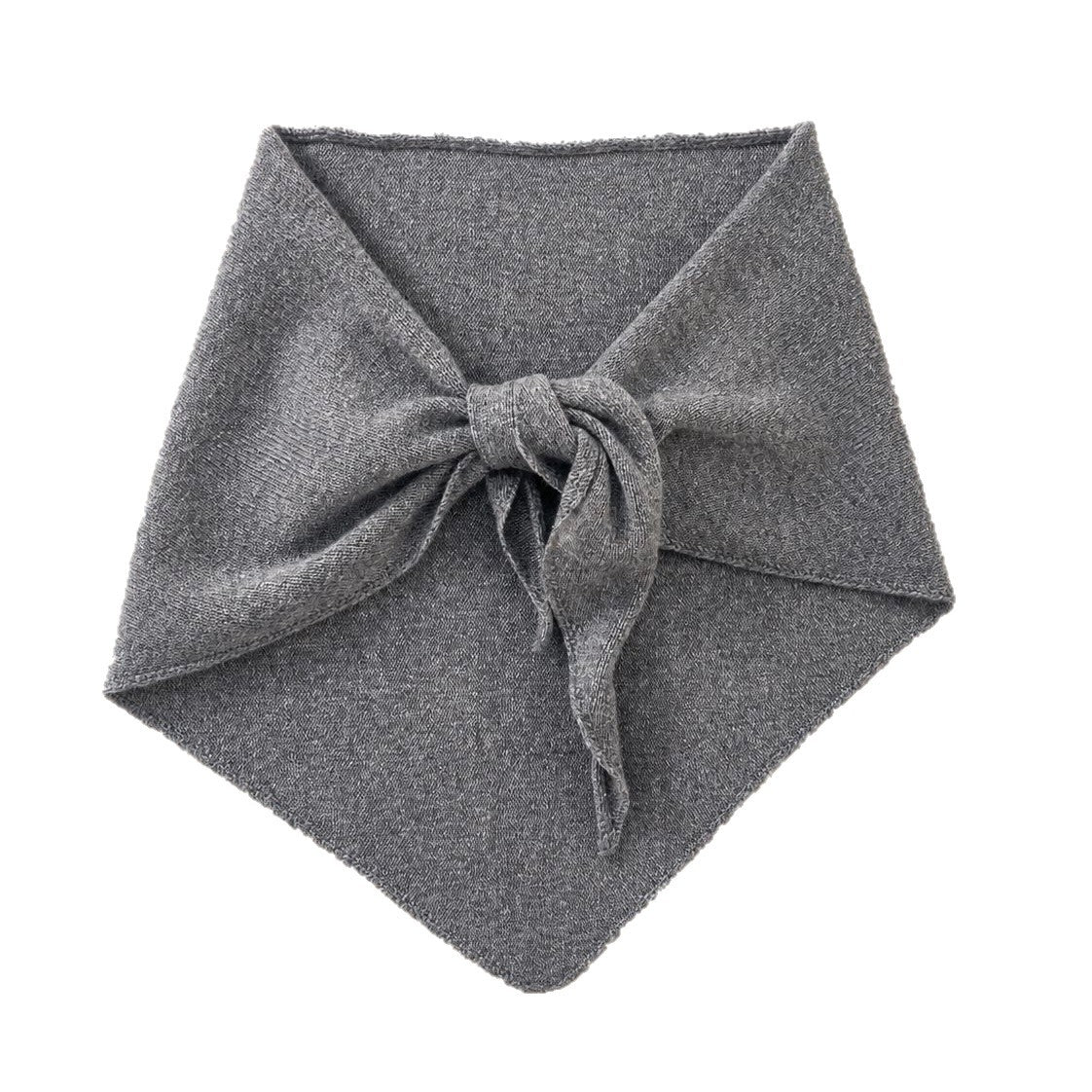 Solid Color Cashmere Wool Knitted Triangle Scarf for Women