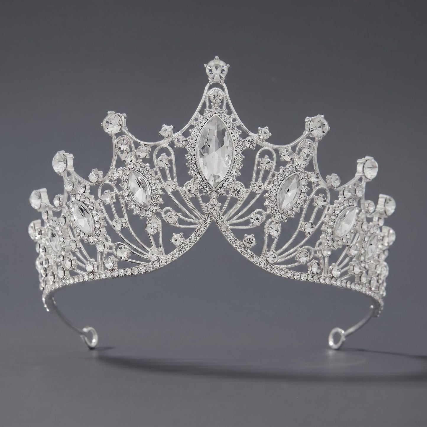 Luxury Rhinestone Princess Crown Headpiece for Birthdays and Weddings