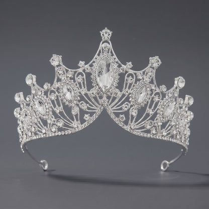 Luxury Rhinestone Princess Crown Headpiece for Birthdays and Weddings