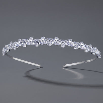 Luxury Rhinestone Princess Crown Headpiece for Birthdays and Weddings