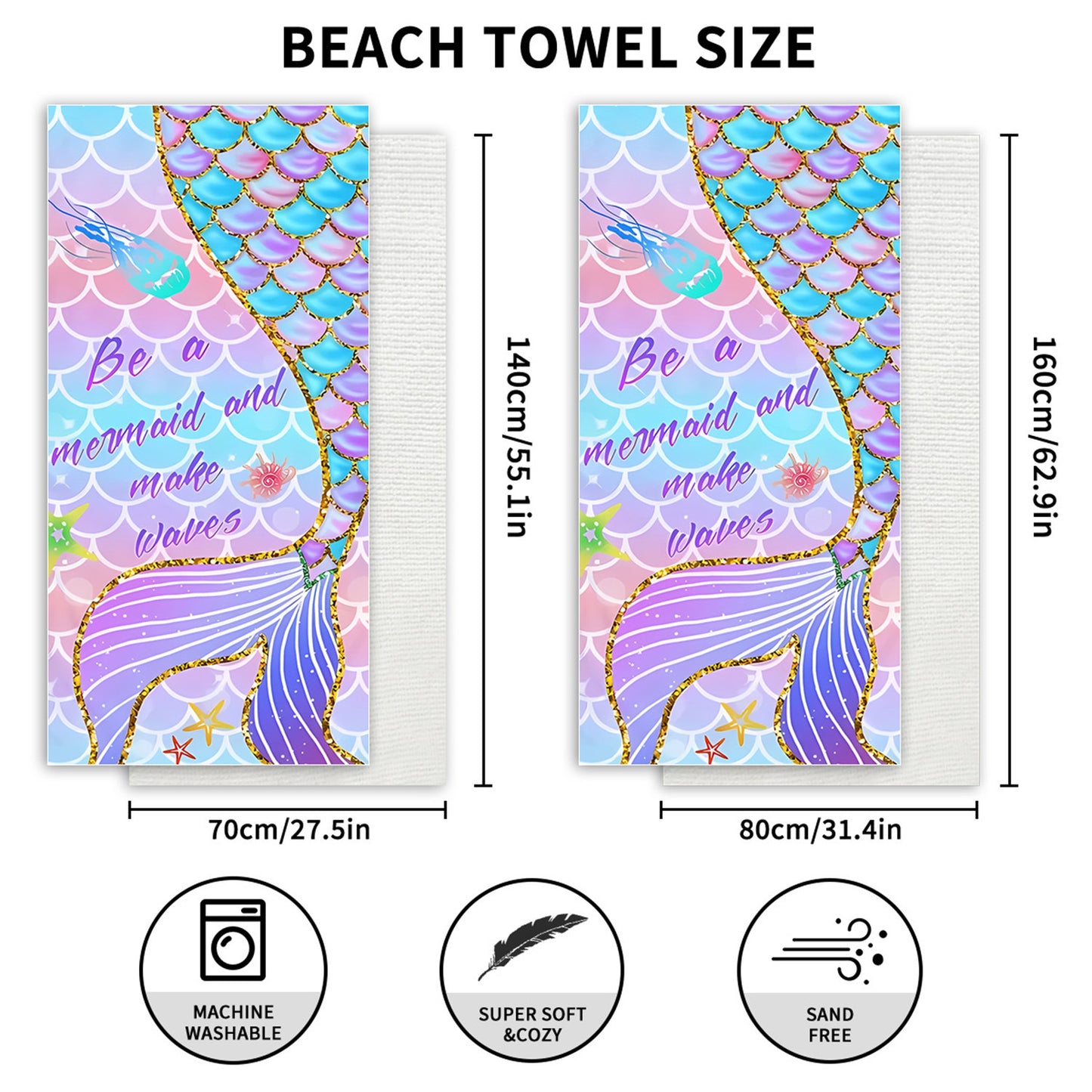 Printed Quick-Dry Microfiber Beach & Bath Towel