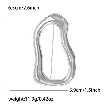 Geometry Shaped Dual-Use Brooch Alloy Pin for Women